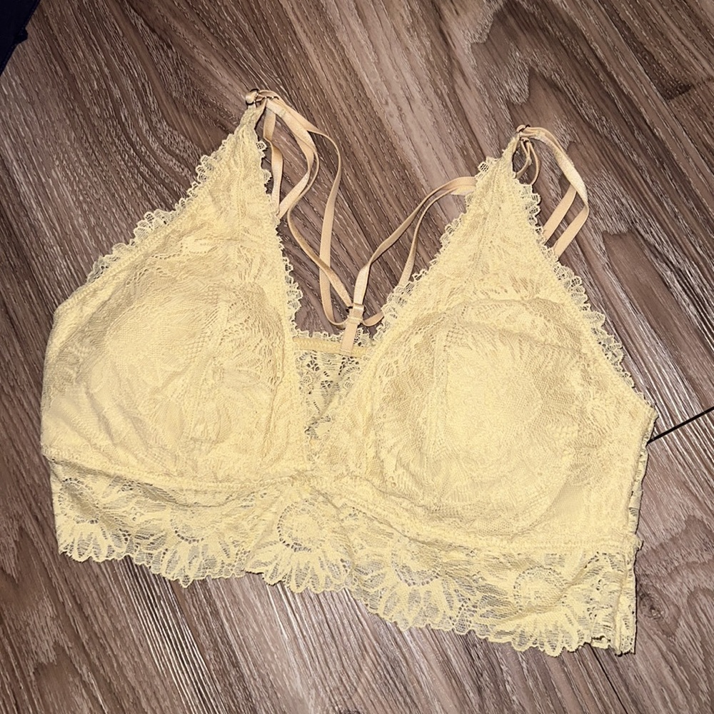 Aerie yellow daisy lace bralette - Picture 2 of 6